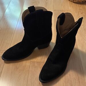 Black Suede Tecovas Women's Boots